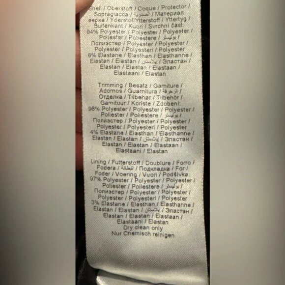 InWear velvet Callia blazer black one button soft office formal fitted rare US14 - Picture 6 of 6